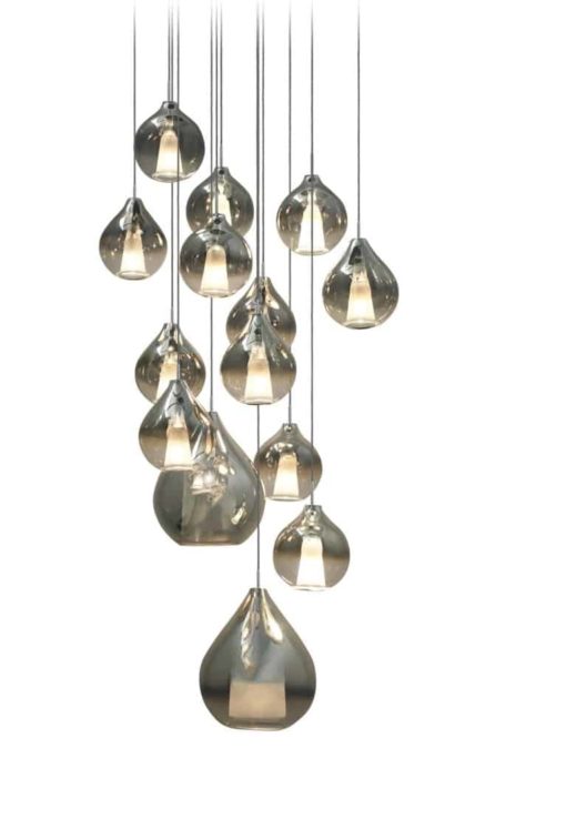 Murano Glass Pendant Light- silver premium- Styylish