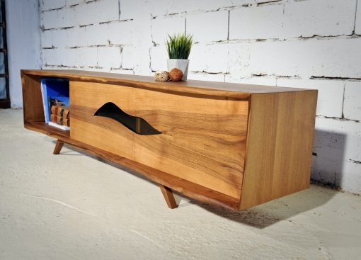 Modern sideboard- walnut with sliding doors- styylish