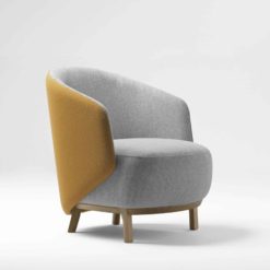 French Chair- orange and grey- Styylish