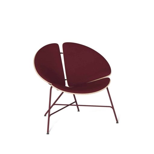 Modern chair-Ginka in burgundy-styylish