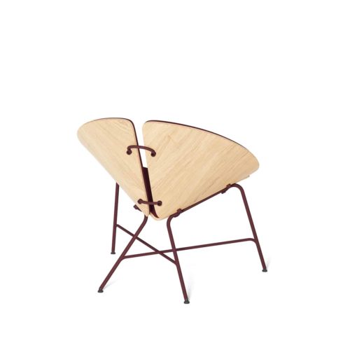 Modern chair-Ginka- burgundy back view- styylish