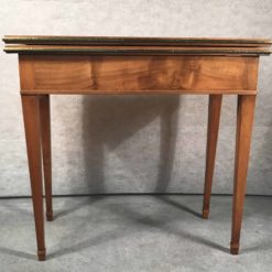 Biedermeier card table- walnut veneer, front view- styylish