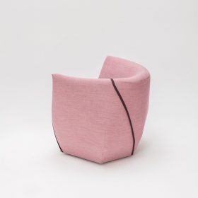 Contemporary Lounge Chair, UME, Japanese-Style, Handmade in Europe