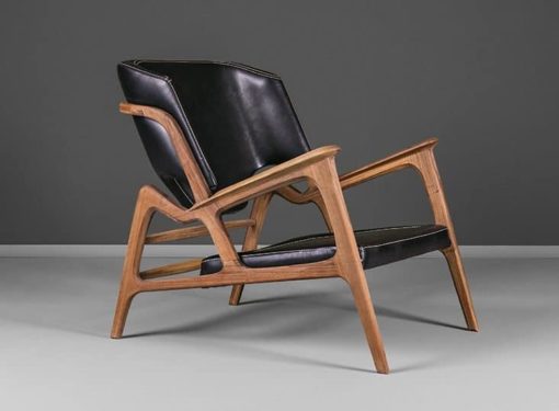 Unique design Armchair- walnut- styylish