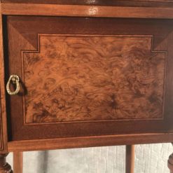 Antique nightstands- detail of the burl wood veneer- styylish