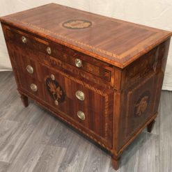 Neoclassical Dresser- king wood with marquetry-Three quarter view- Styylish