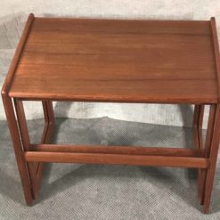 Mid-century Nesting tables- teak wood, view from above- Styylish