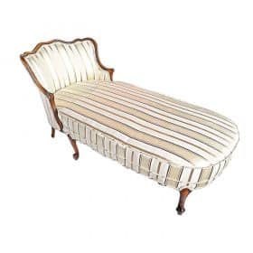 Chaise Longue, 19th Century, French Louis XV Style