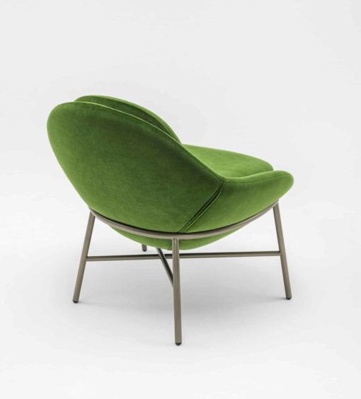Custom Made Lounge Chair- green back view- Styylish