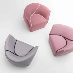 contemporary lounge chair- set of three seen from above- styylish