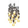 Glass Pendant light- with Murano glass hand blown spheres- styylish