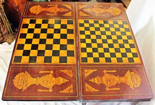 Dutch Game Table- view checkers and chess game top- styylish