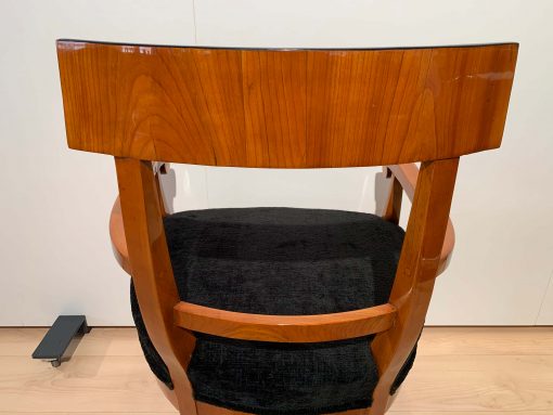 Biedermeier Cherry Armchair- detail of the back rest- styylish