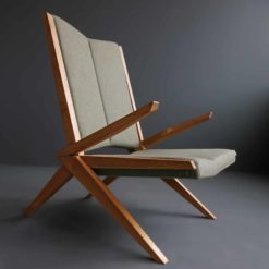 Modern Custom Made Lounge Chair-green fabric- styylish