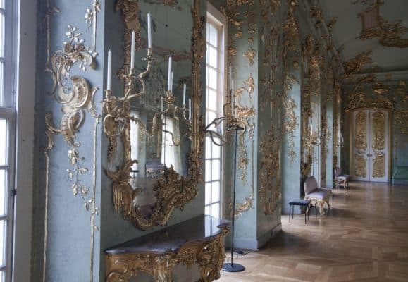 Rococo furniture- Interior of a castle- styylish