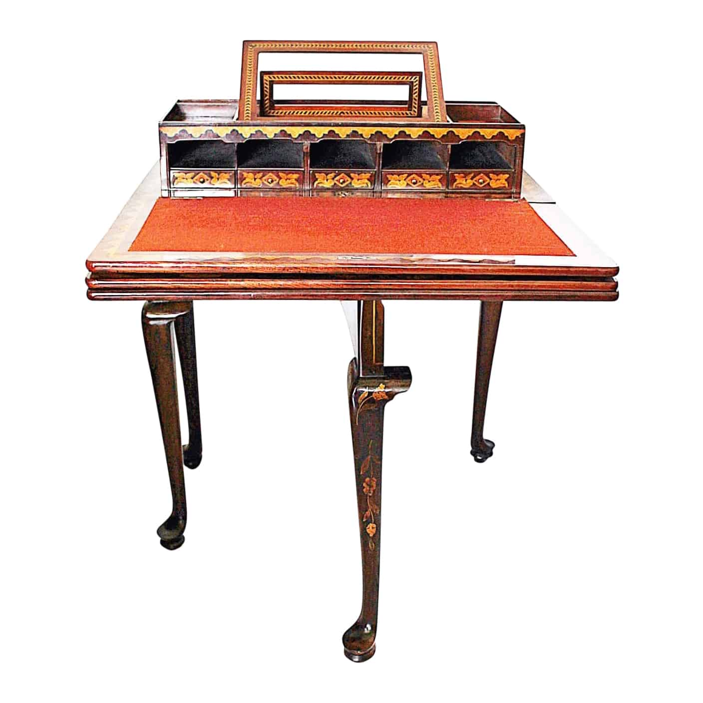 Dutch Game Table- unfolded with desk top- styylish