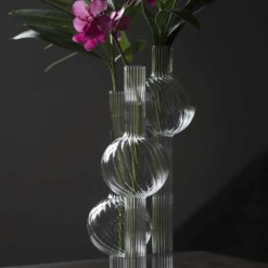 Italian Glass vase- smaller version of Dervish with Oleander- styylish