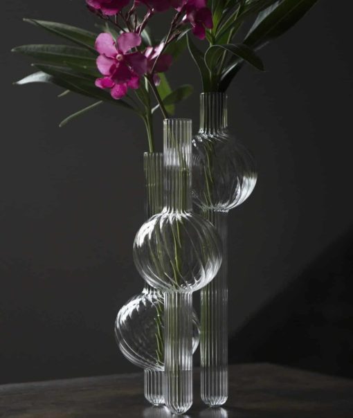 Italian Glass vase- smaller version of Dervish with Oleander- styylish
