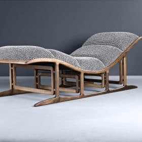 Bridge Lounge Chair: Contemporary European Design, Hand Made
