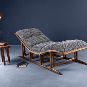 Bridge Lounge Chair: Contemporary European Design, Hand Made