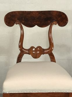 Set of 10 Biedermeier Chairs- view of the seat back- Styylish
