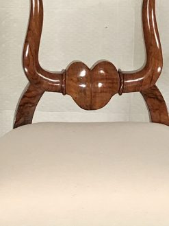 Set of 10 Biedermeier Chairs- detail of the seat back- Styylish
