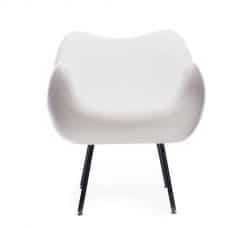 RM58 matte chair- in white- front view- styylish