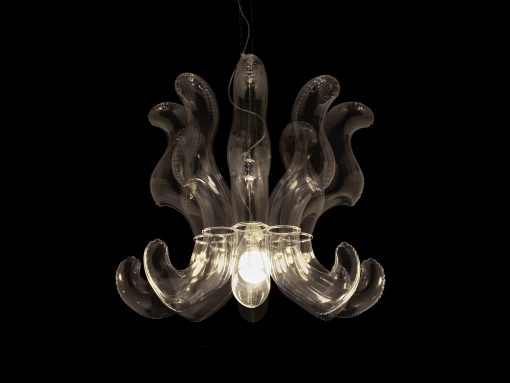 Modern chandelier- model Lullaby option B on the black background- Styylish