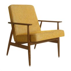 Mid-century style Armchair- mustard fabric- Styylish
