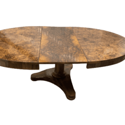 Extendable Biedermeier Dining Table- view of the extended table with one leave- Styylish