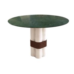 Marble dining table- with green marble top- Styylish