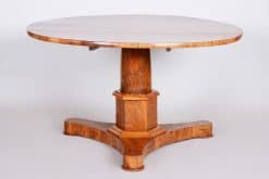 Biedermeier walnut center table- front view- Styylish