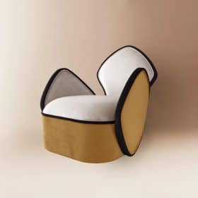 Orca armchair, Design by Sergio Prieto, Portugal, Hand Made