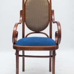 Bentwood Armchair blue front view- Styylish