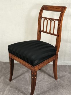 Pair of Neoclassical Chairs- three-quarter view- Styylish