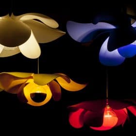Flower Pendant Light, French Design, Hand Made