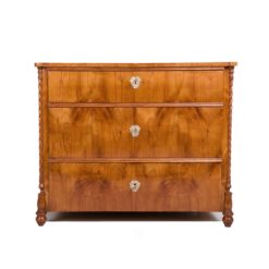 Biedermeier cherry chest of drawers- front view- Styylish