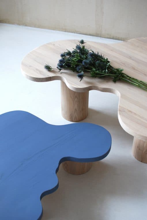 Modern Coffee Table LOU raw and blue- Styylish