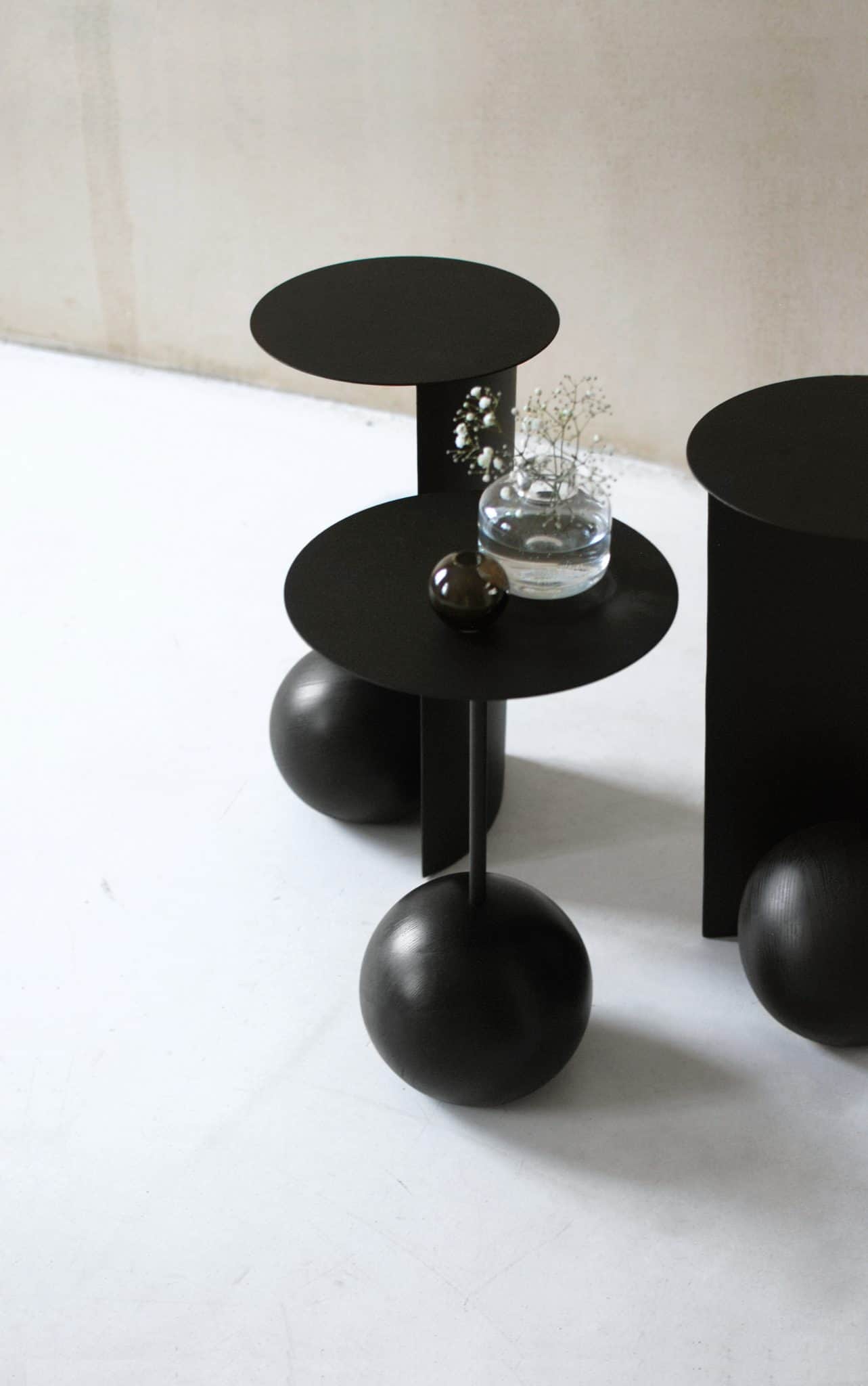 Modern Pedestal Side Table Custom Made Furniture for sale Styylish