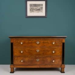 French Antique Chest of Drawers on a blue background- Styylish