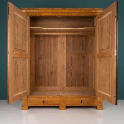 Biedermeier Birch Wardrobe doors open- Styylish