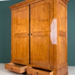 Biedermeier Birch Wardrobe drawers open- Styylish