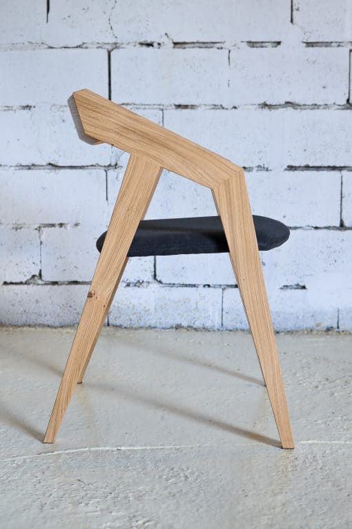 Custom Made Chair "Ammolite"- oak side view- Styylish