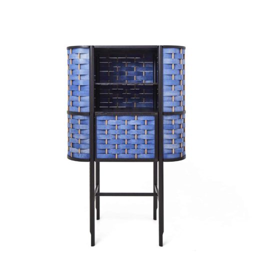 Custom Made Bar Cabinet in blue- Styylish