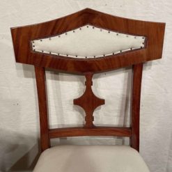 Mahogany Biedermeier Chairs- Detail view of the back- Styylish