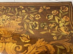 Dutch Marquetry Card Table- view of the top marquetry, right part- Styylish