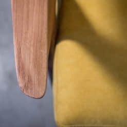Z Chair, Inspired by Danish Midcentury Design- end of armrest detail- Styylish