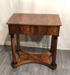 Biedermeier walnut console table- front view- Styylish