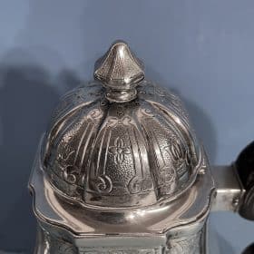 Silver Coffee and Tea Set, Belgium 19th century, Antique