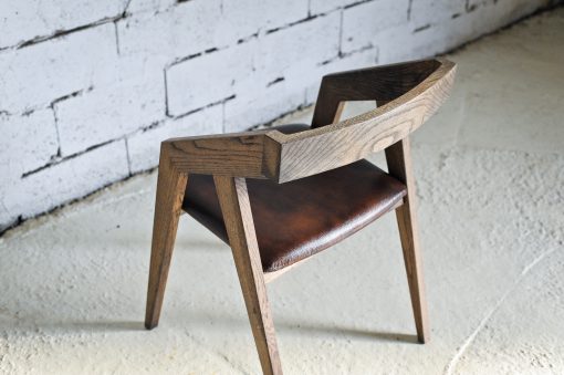 Custom Made Chair "Ammolite"- ash wood and leather- Styylish